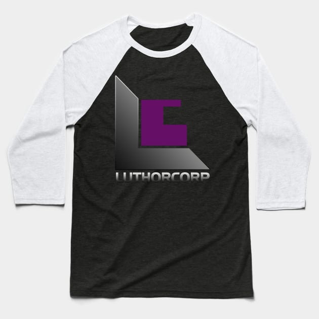 Luthorcorp Baseball T-Shirt by Meta Cortex